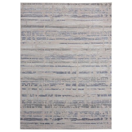 UNITED WEAVERS OF AMERICA United Weavers of America 2601 10660 1013 9 ft. 10 in. x 13 ft. 2 in. Cascades Rainier Contemporary Rectangle Oversize Rug; Blue 2601 10660 1013